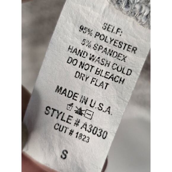 Inoah Punk BEACH Terry Open Hoodie Small Gray Graphic Kitchen Pockets EUC - Picture 7 of 7